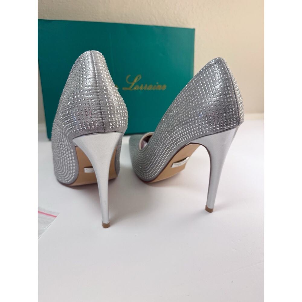 Lauren Lorraine Dori Rhinestone Pointed Toe High Heel Stiletto Formal 6.5 - Picture 6 of 6